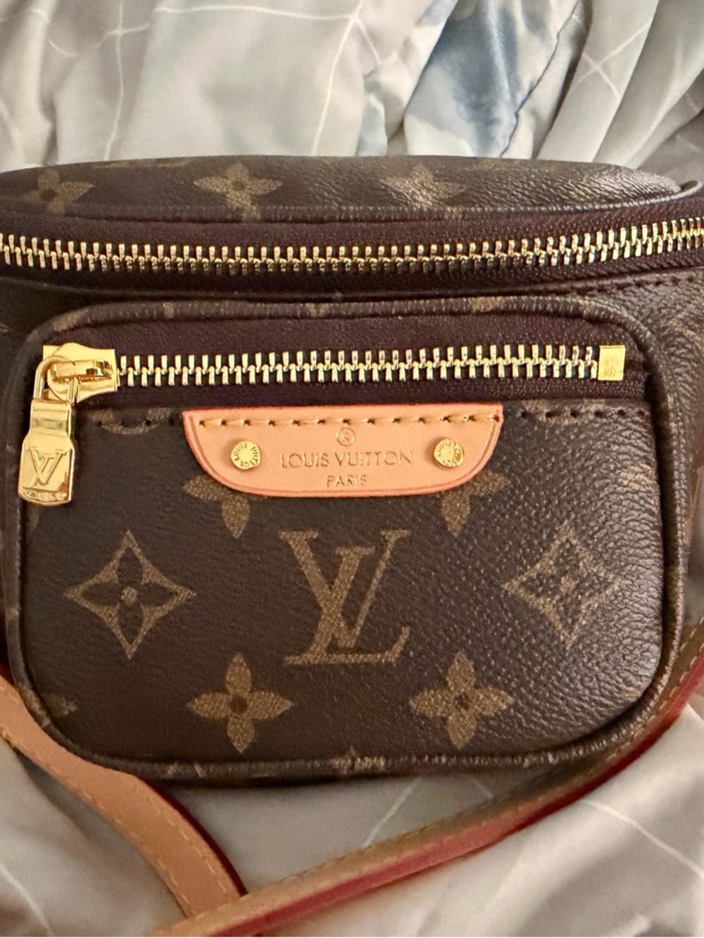 Louis Vuitton Monogram Mini Crossbody in Brown with Tan Accents